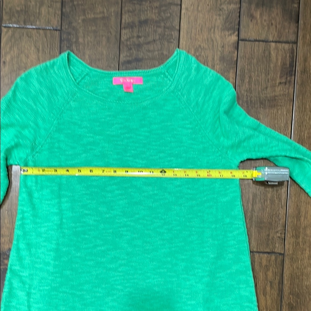 Lilly Pulitzer Green Crew Neck Sweater Relaxed Fit - Picture 7 of 8